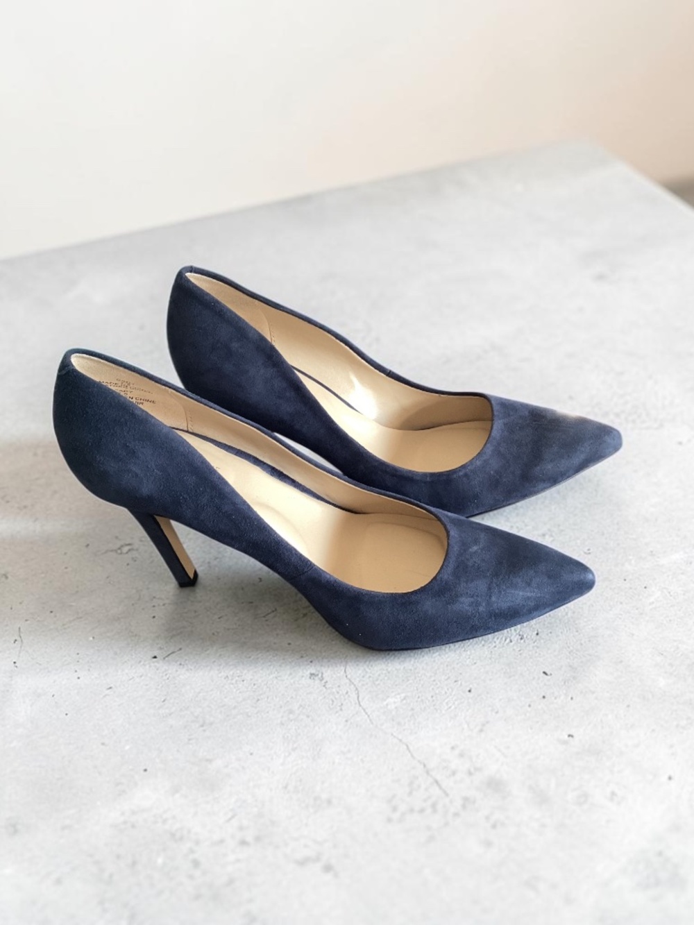 Women’s Blue Suede Heels